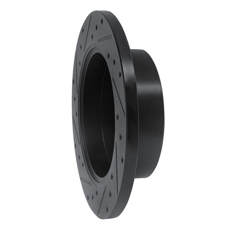 Picture of R1 06-18 Dodge Sprinter 2500 Rear Right Drilled & Slotted Black Brake Rotor