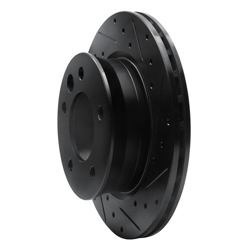 Picture of R1 02-06 Dodge Sprinter 2500 Front Right Drilled & Slotted Black Brake Rotor