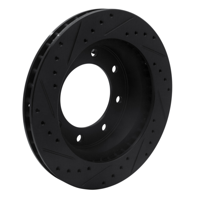 Picture of R1 73-93 Dodge B350 Front Right Drilled & Slotted Black Brake Rotor