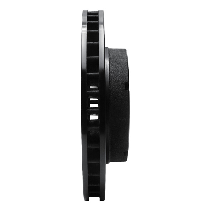 Picture of R1 80-93 Dodge W100 Front Right Drilled & Slotted Black Brake Rotor