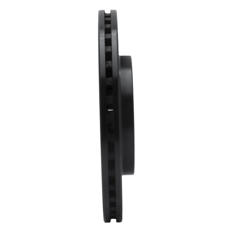 Picture of R1 86-90 Chrysler Town & Country Front Right Drilled & Slotted Black Brake Rotor