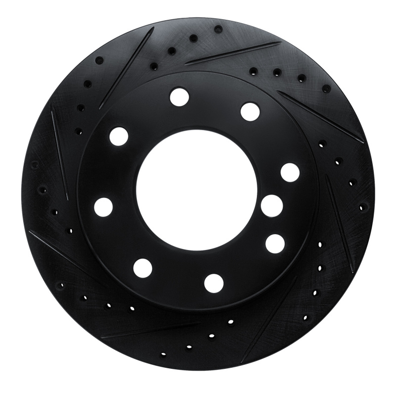 Picture of R1 75-79 Dodge W200 Front Left Drilled & Slotted Black Brake Rotor
