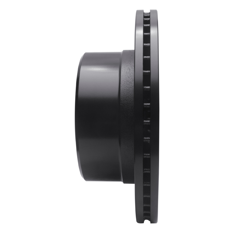 Picture of R1 09-25 Dodge Ram 2500 Rear Left Drilled & Slotted Black Brake Rotor