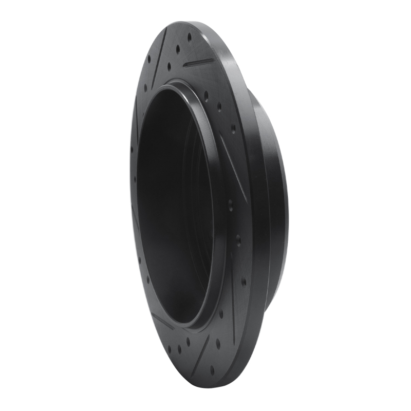 Picture of R1 05-10 Jeep Commander Rear Right Drilled & Slotted Black Brake Rotor