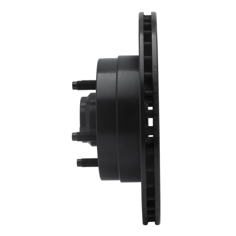Picture of R1 86-92 Jeep Wagoneer Front Left Drilled & Slotted Black Brake Rotor