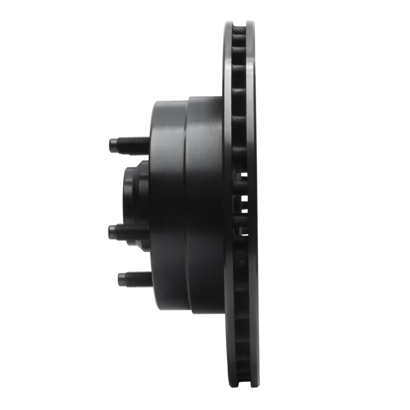 Picture of R1 86-92 Jeep Cherokee Front Right Drilled & Slotted Black Brake Rotor