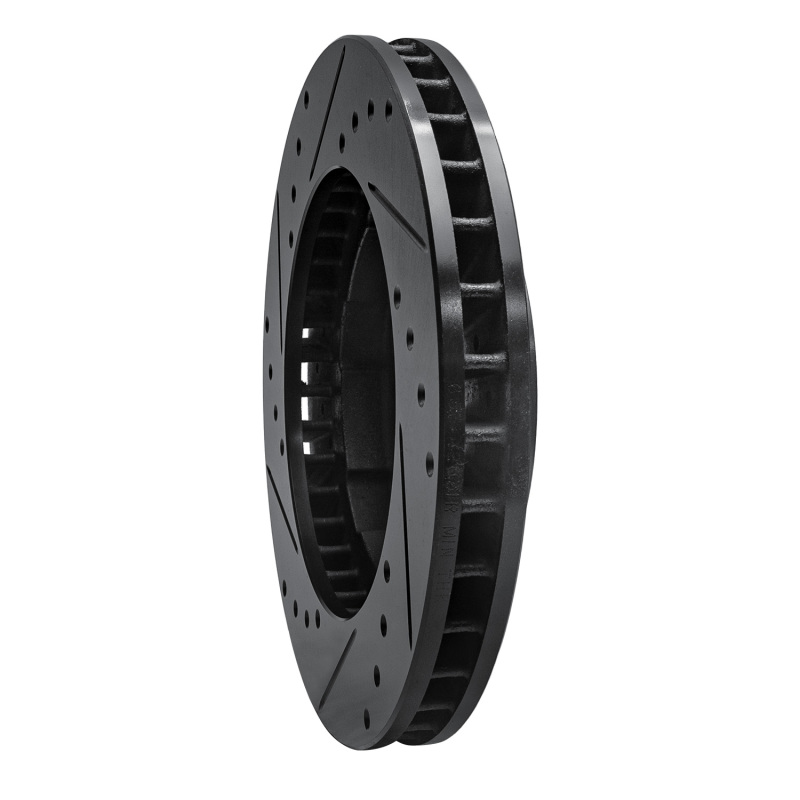 Picture of R1 71-91 Chevrolet Blazer Front Right Drilled & Slotted Black Brake Rotor