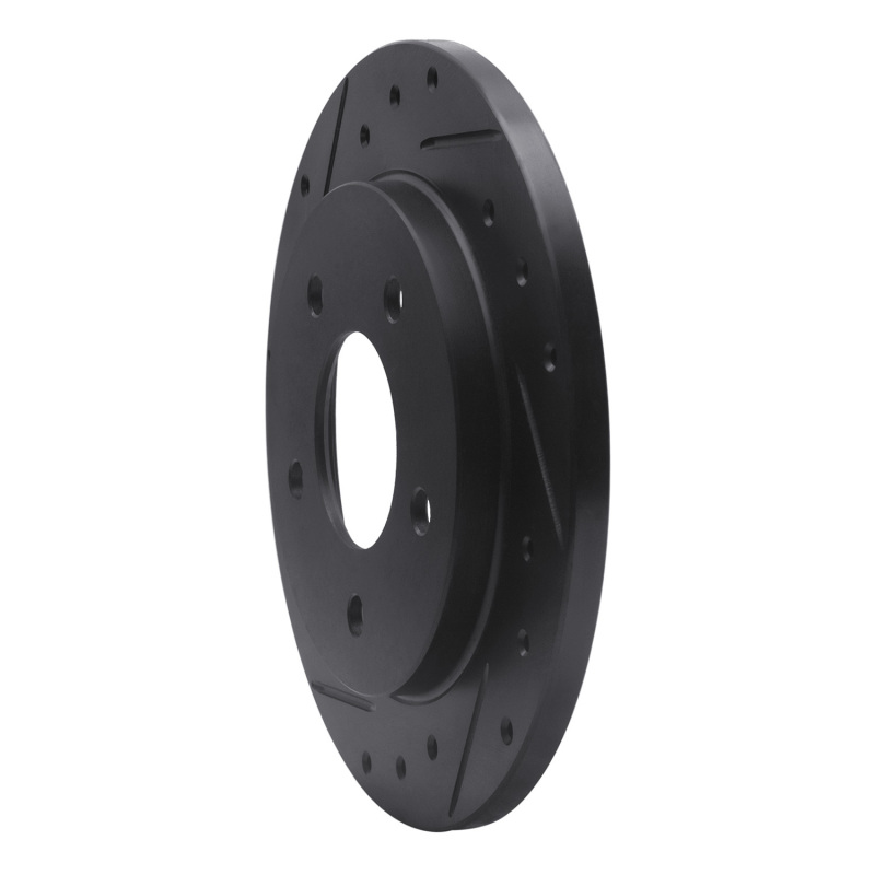 Picture of R1 88-94 Buick Regal Rear Left Drilled & Slotted Black Brake Rotor