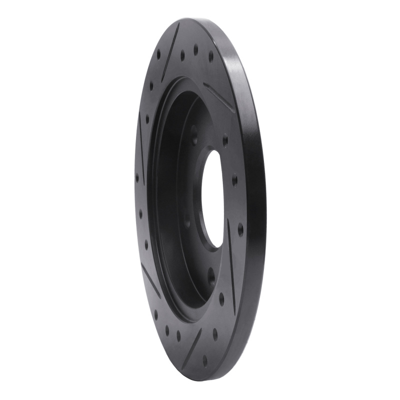 Picture of R1 88-94 Buick Regal Rear Right Drilled & Slotted Black Brake Rotor