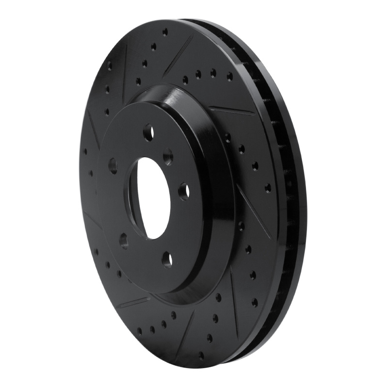 Picture of R1 06-16 Buick Lucerne Front Left Drilled & Slotted Black Brake Rotor