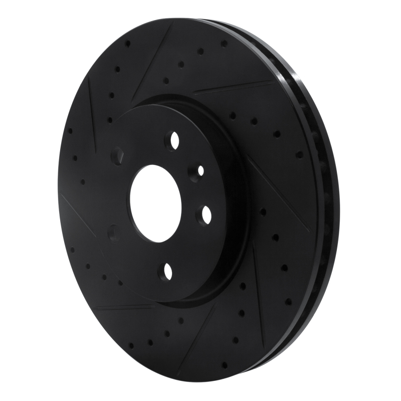 Picture of R1 10-25 Buick Allure Front Left Drilled & Slotted Black Brake Rotor