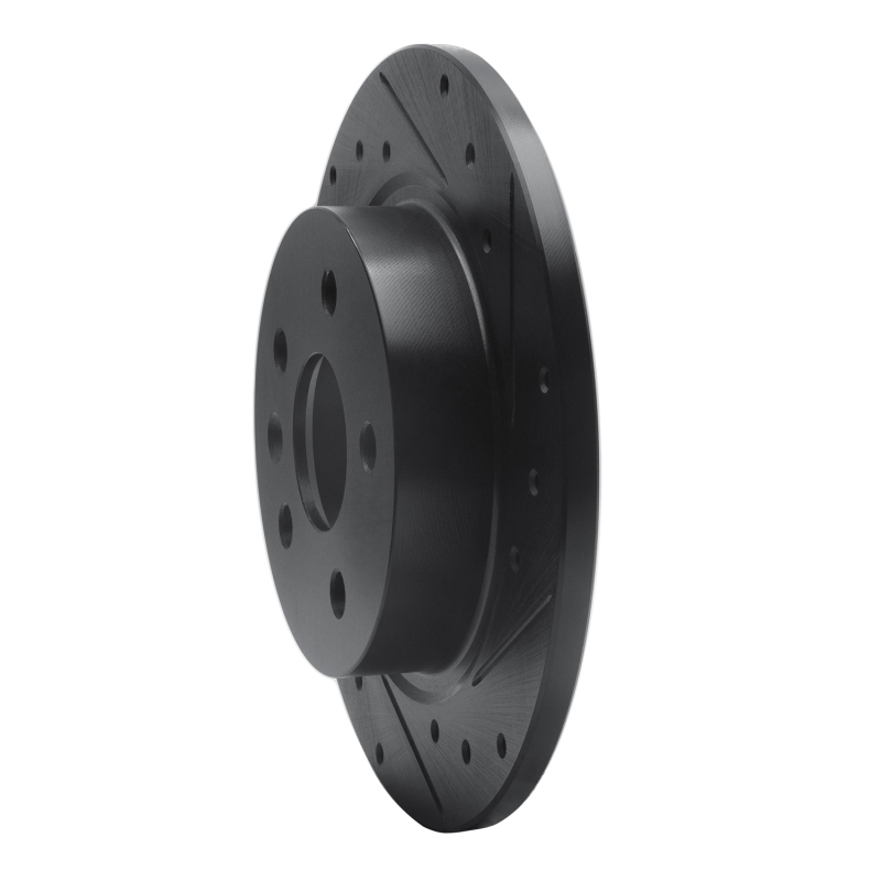 Picture of R1 11-22 Buick Encore Rear Right Drilled & Slotted Black Brake Rotor