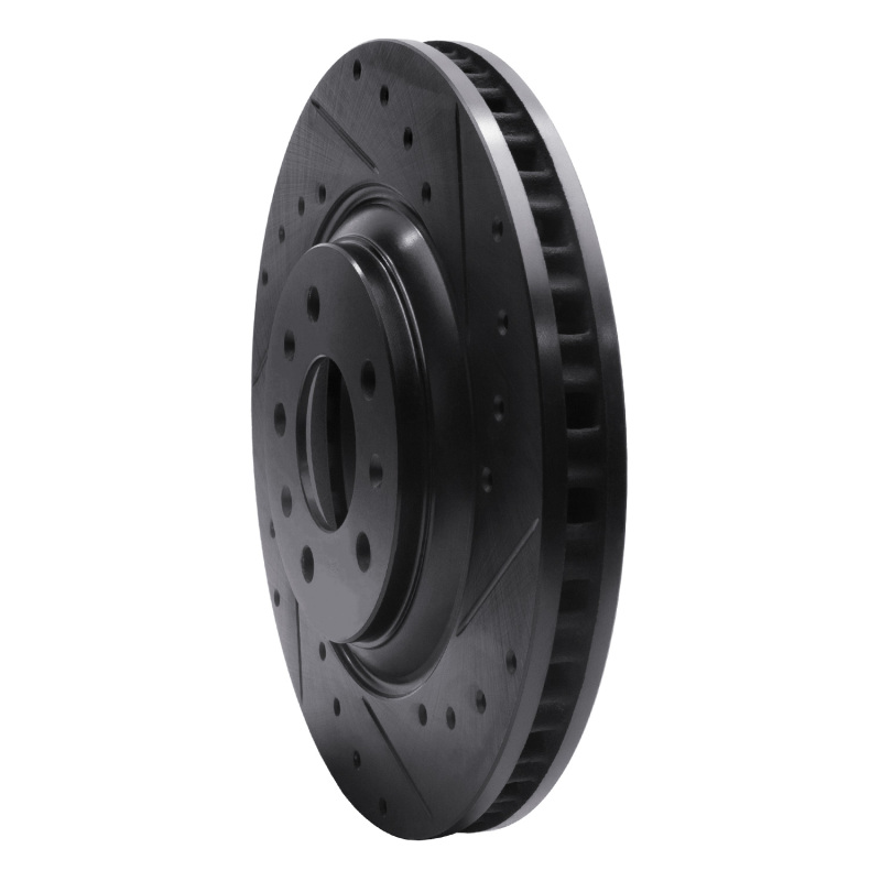 Picture of R1 04-08 Cadillac CTS Front Right Drilled & Slotted Black Brake Rotor