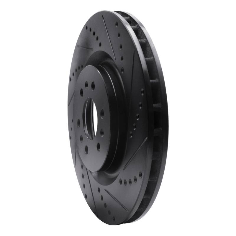 Picture of R1 04-11 Cadillac CTS Front Right Drilled & Slotted Black Brake Rotor