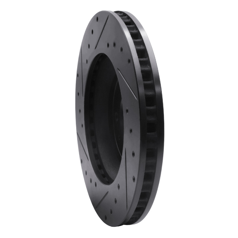 Picture of R1 04-08 Cadillac CTS Front Right Drilled & Slotted Black Brake Rotor