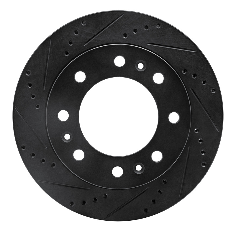 Picture of R1 06-11 Cadillac DTS Front Left Drilled & Slotted Black Brake Rotor