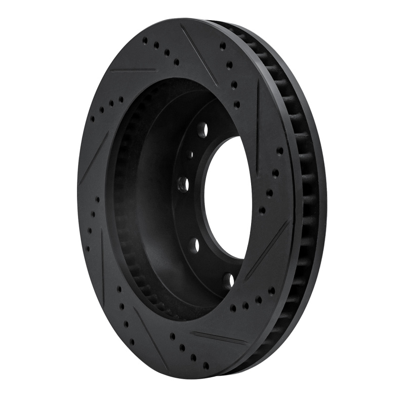 Picture of R1 06-11 Cadillac DTS Front Left Drilled & Slotted Black Brake Rotor
