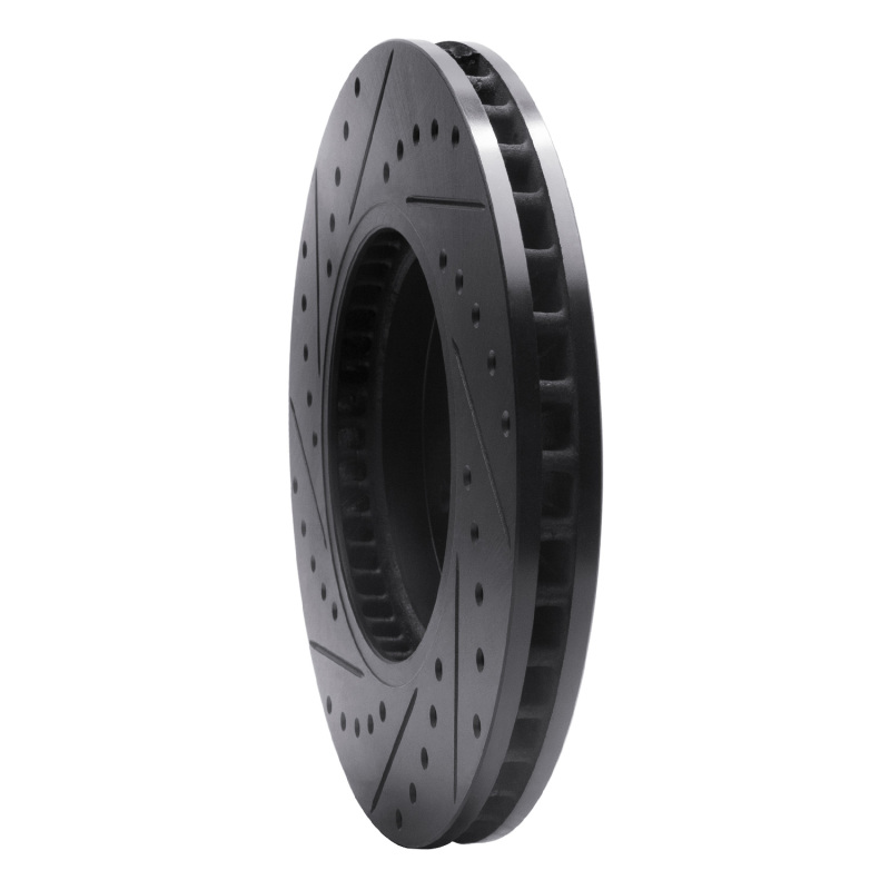 Picture of R1 09-11 Cadillac STS Front Right Drilled & Slotted Black Brake Rotor