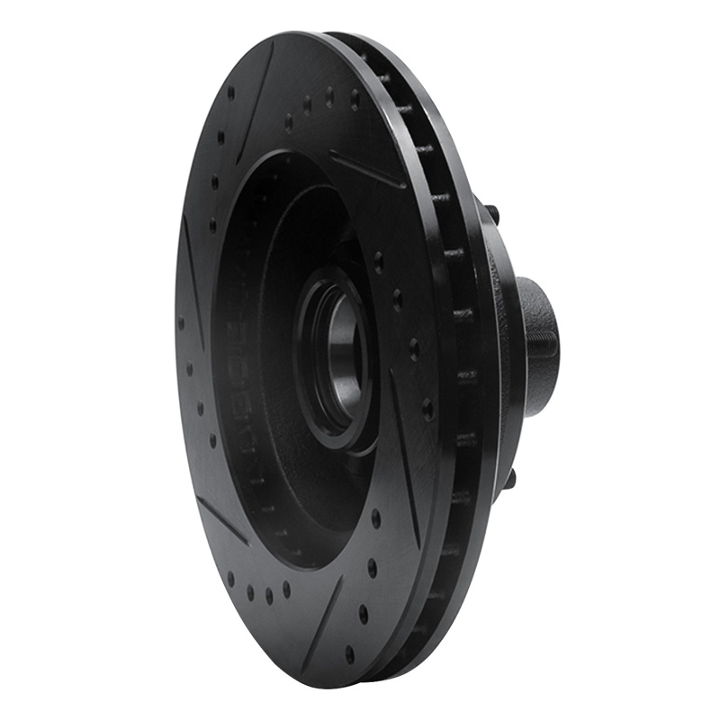 Picture of R1 78-90 Buick LeSabre Front Right Drilled & Slotted Black Brake Rotor