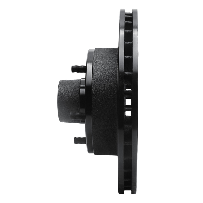 Picture of R1 78-90 Buick LeSabre Front Right Drilled & Slotted Black Brake Rotor