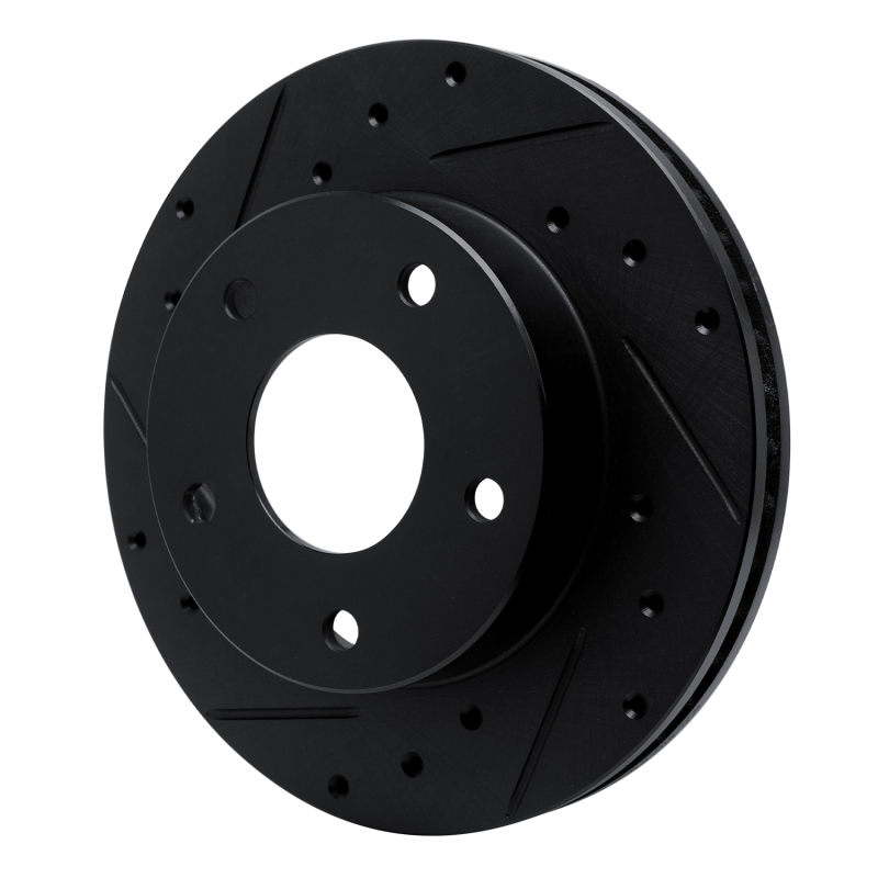Picture of R1 82-88 Chevrolet Camaro Rear Left Drilled & Slotted Black Brake Rotor