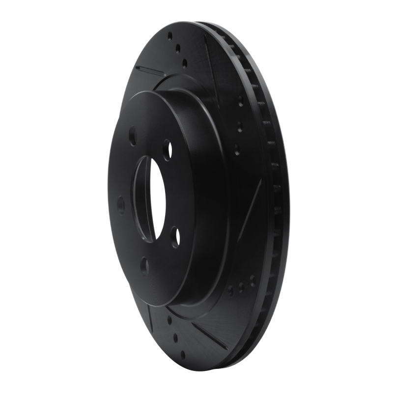 Picture of R1 93-97 Chevrolet Camaro Rear Right Drilled & Slotted Black Brake Rotor