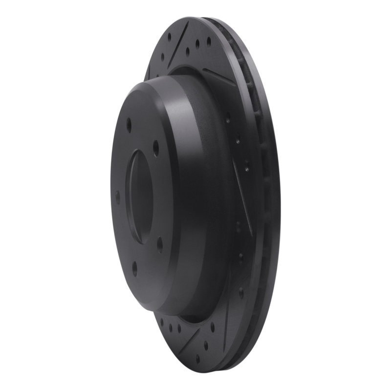Picture of R1 94-96 Chevrolet COMMERCIAL CHASSIS Rear Left Drilled & Slotted Black Brake Rotor