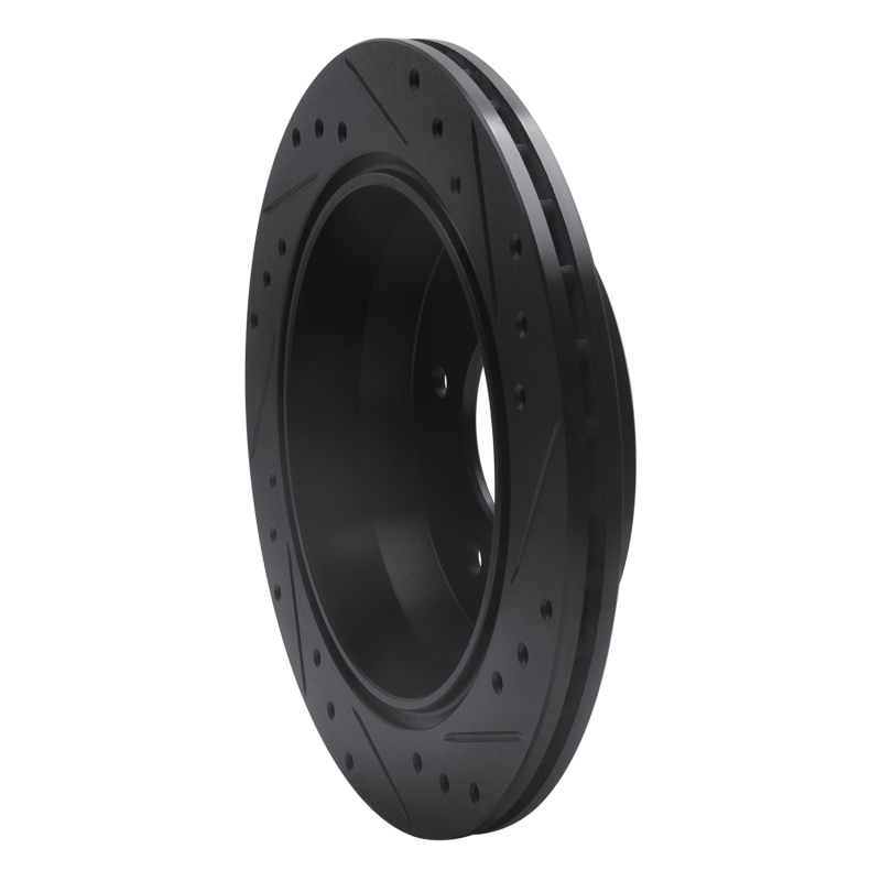 Picture of R1 94-96 Chevrolet COMMERCIAL CHASSIS Rear Left Drilled & Slotted Black Brake Rotor