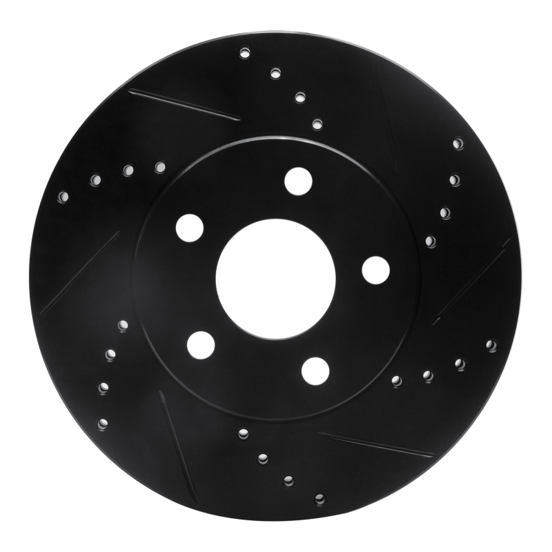 Picture of R1 06-11 Chevrolet HHR Front Right Drilled & Slotted Black Brake Rotor