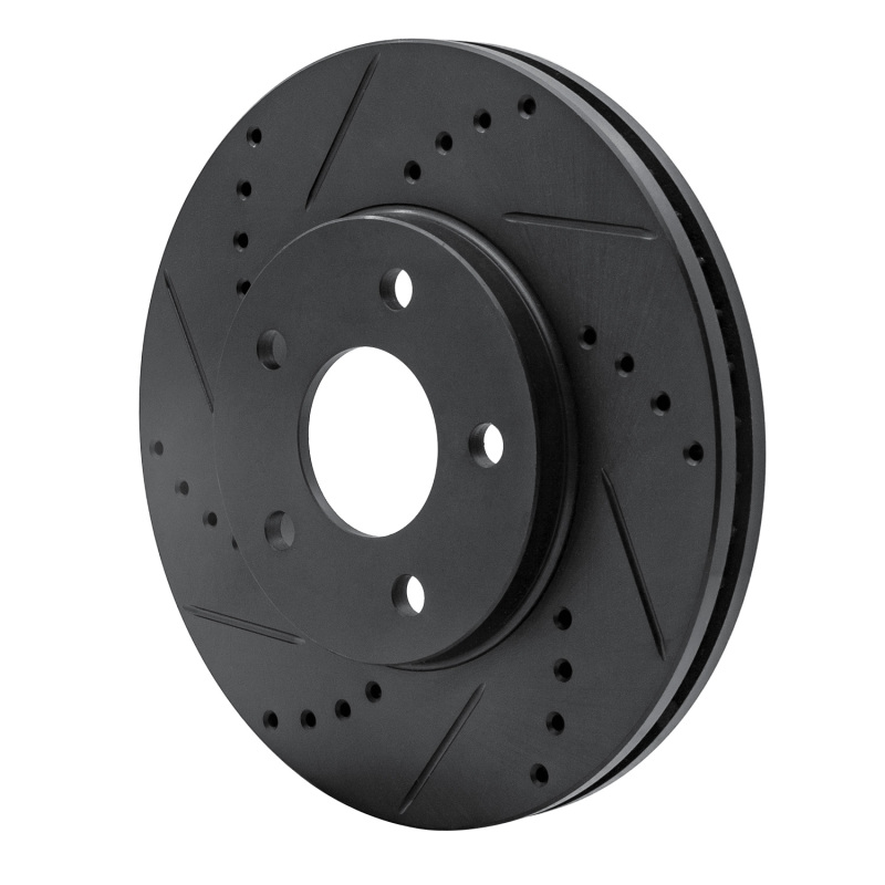 Picture of R1 06-11 Chevrolet HHR Front Left Drilled & Slotted Black Brake Rotor
