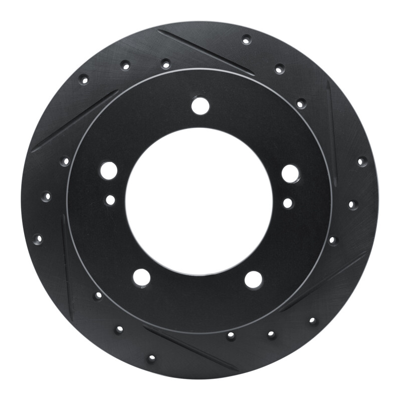 Picture of R1 83-98 Chevrolet Tracker Front Right Drilled & Slotted Black Brake Rotor