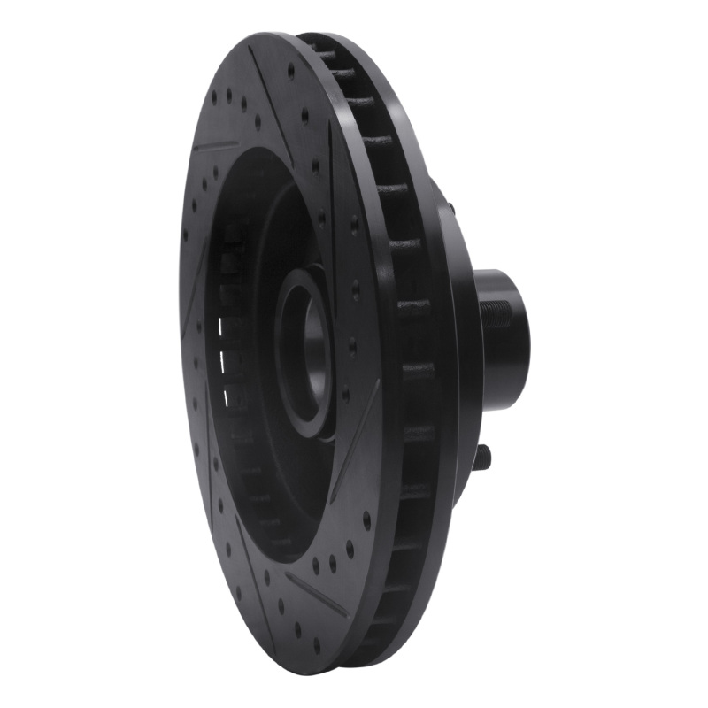 Picture of R1 69-96 Buick Riviera Front Left Drilled & Slotted Black Brake Rotor