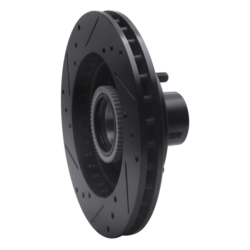 Picture of R1 91-03 Chevrolet S10 Blazer Front Right Drilled & Slotted Black Brake Rotor