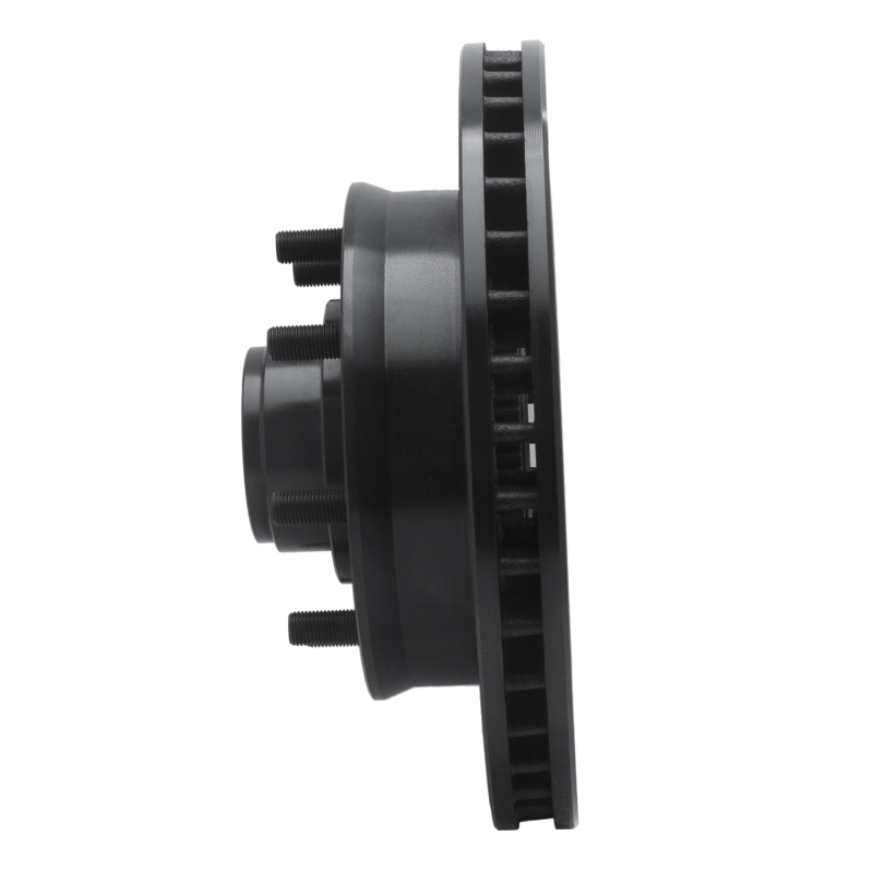Picture of R1 92-02 Chevrolet G30 Front Left Drilled & Slotted Black Brake Rotor