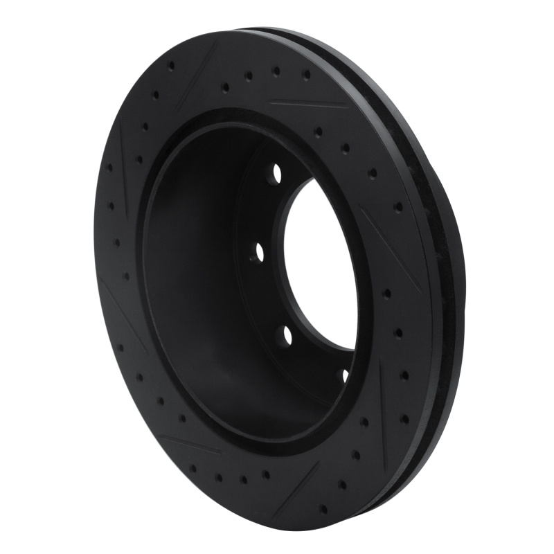 Picture of R1 99-20 Chevrolet Express 2500 Rear Right Drilled & Slotted Black Brake Rotor