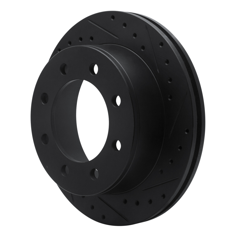 Picture of R1 99-20 Chevrolet Express 2500 Rear Right Drilled & Slotted Black Brake Rotor