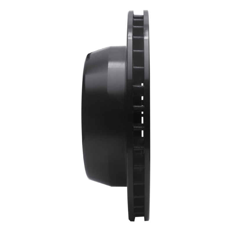 Picture of R1 00-14 Cadillac Escalade EXT Rear Left Drilled & Slotted Black Brake Rotor