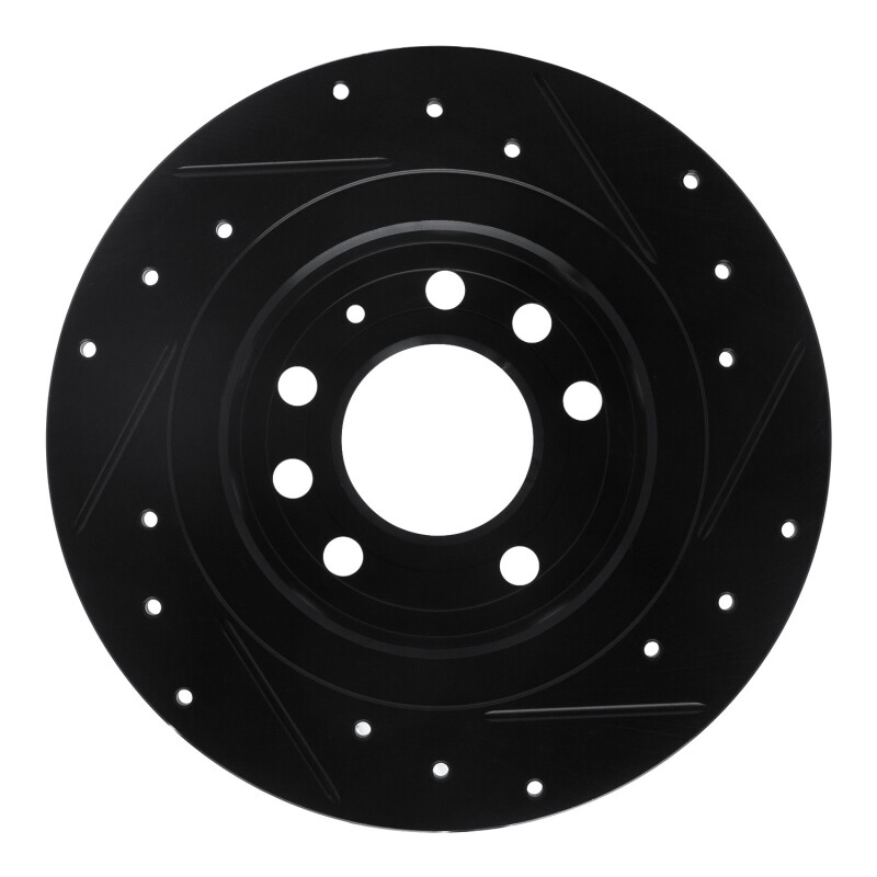 Picture of R1 85-92 Chevrolet Camaro Rear Left Drilled & Slotted Black Brake Rotor