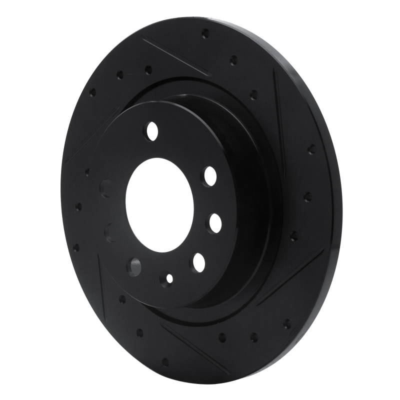 Picture of R1 85-92 Chevrolet Camaro Rear Right Drilled & Slotted Black Brake Rotor