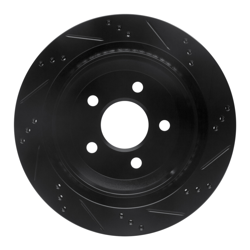 Picture of R1 98-02 Chevrolet Camaro Rear Left Drilled & Slotted Black Brake Rotor