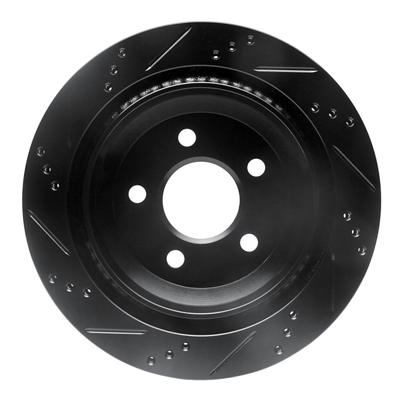 Picture of R1 98-02 Chevrolet Camaro Rear Right Drilled & Slotted Black Brake Rotor