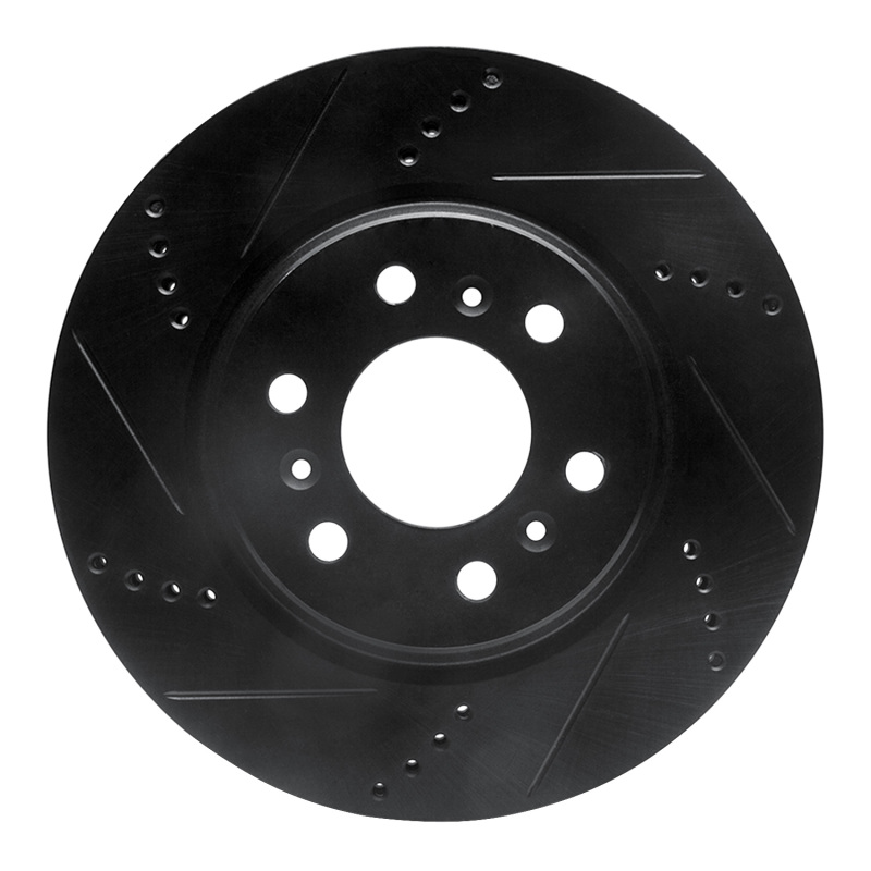 Picture of R1 06-09 Buick Terraza Front Left Drilled & Slotted Black Brake Rotor