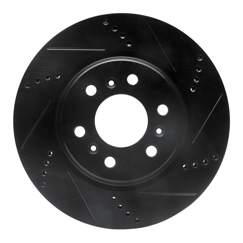 Picture of R1 06-09 Buick Terraza Front Right Drilled & Slotted Black Brake Rotor