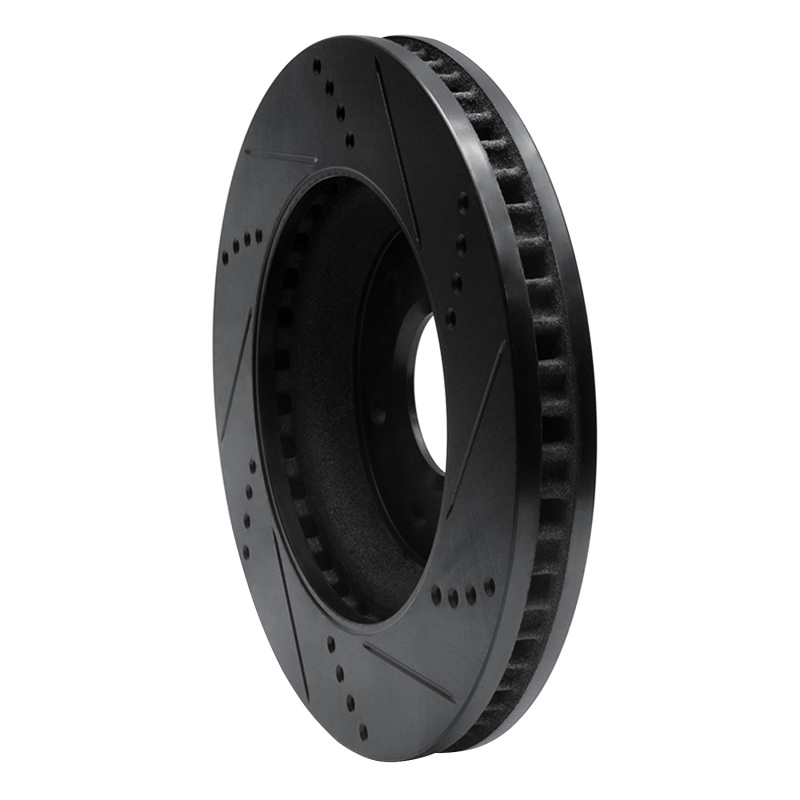 Picture of R1 06-09 Buick Terraza Front Left Drilled & Slotted Black Brake Rotor