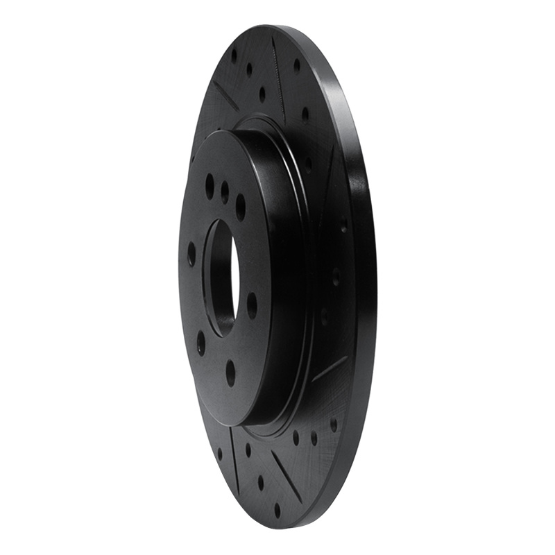 Picture of R1 06-09 Buick Terraza Rear Right Drilled & Slotted Black Brake Rotor