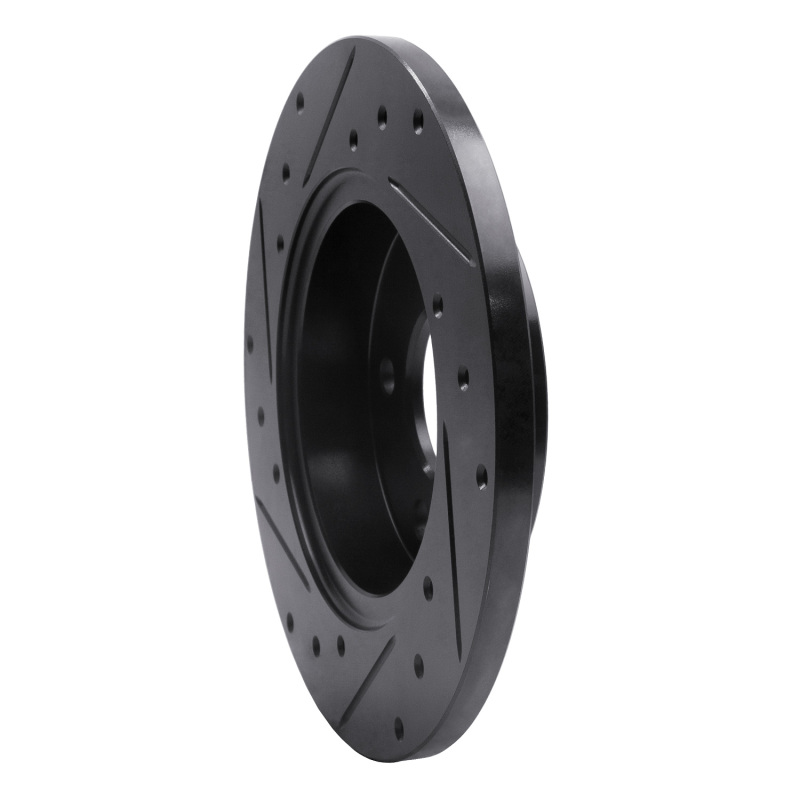Picture of R1 04-12 Chevrolet Malibu Rear Right Drilled & Slotted Black Brake Rotor