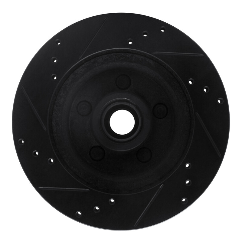 Picture of R1 70-72 Ford Country Squire Front Right Drilled & Slotted Black Brake Rotor