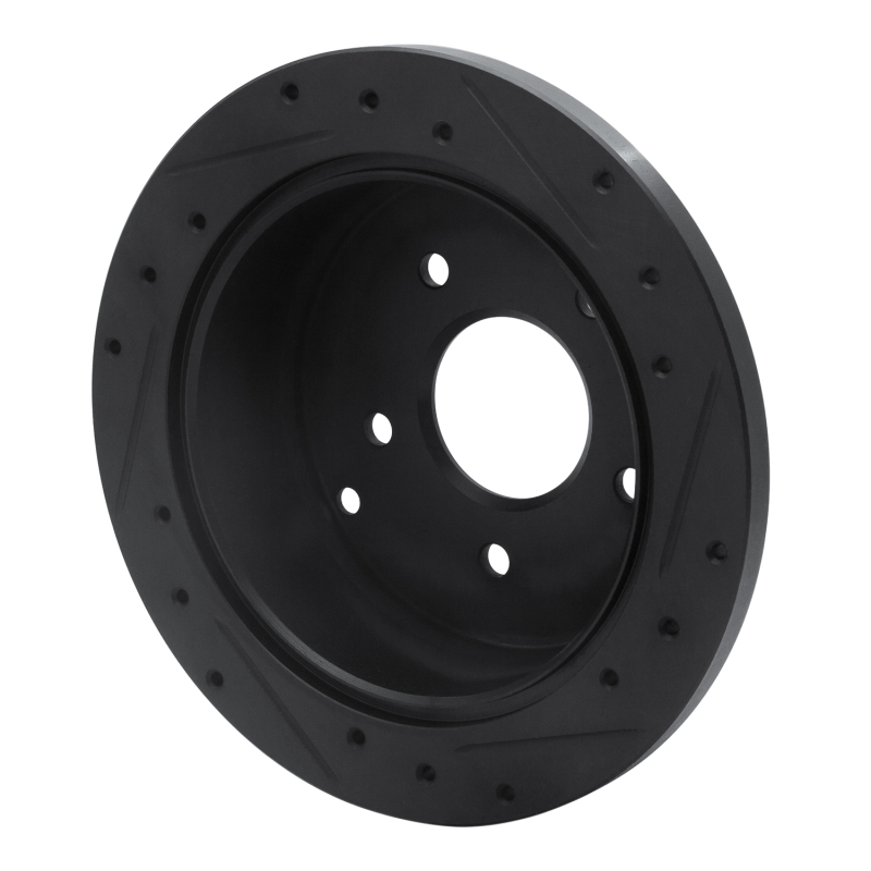 Picture of R1 74-80 Ford Granada Front Left Drilled & Slotted Black Brake Rotor
