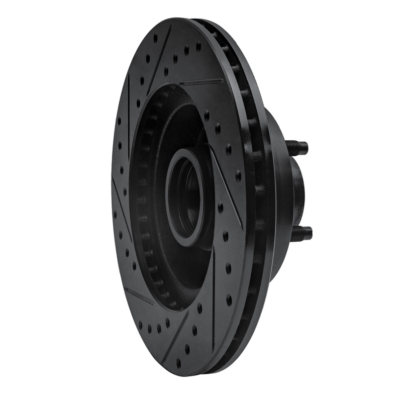 Picture of R1 74-80 Ford Granada Front Right Drilled & Slotted Black Brake Rotor