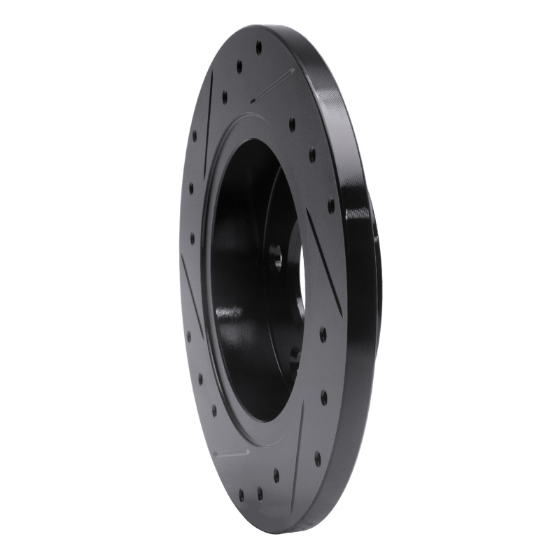 Picture of R1 93-05 Ford Taurus (Excl SHO) Rear Right Drilled & Slotted Black Brake Rotor